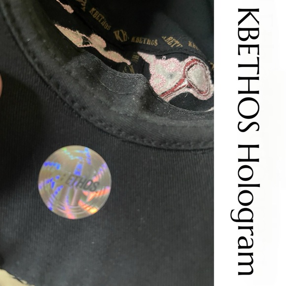 KBETHOS Cadet / Conductor Distressed Bling Adjustable Hair Stylist Hat NWOT - Picture 10 of 16